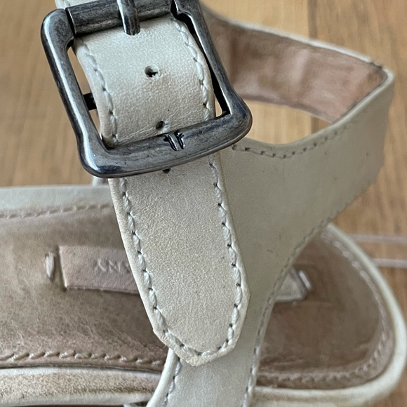 Frye & Co. Leather Double Strap Heeled Sandals - Picture 11 of 12